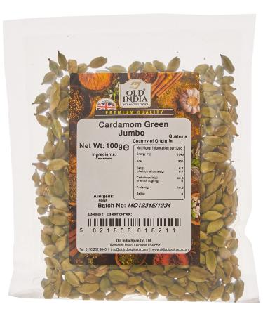 Old India Cardamom Green Jumbo 100g