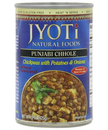 Jyoti Natural Foods Chhole, Chickpeas with Potatoes and Onions, 15 Ounce