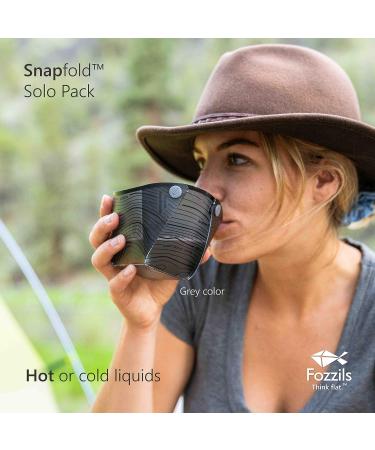 Fozzils Snapfold Solo Pack - Compact Cup, Bowl, Dish Set in Mist Color - Buy Online on GoSupps.com