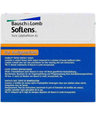 Bausch + Lomb Soflens Toric Monthly Contact Lenses - 6 Pack (BC 8.5mm DIA 14.5mm Cyl -2.75 Axis 120 -9 to -6 Diopters) - Soft Toric Lenses for Astigmatism - International Shipping - Buy Online on GoSupps.com