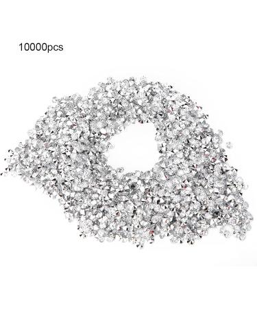 3Mm Manicure Decoration for Beauty Mobile Phone Pointed Plate Pointed Pen for Holder Filled With Plated Rhinestones Crafts Hobbies (white on silver) - Buy Online on GoSupps.com