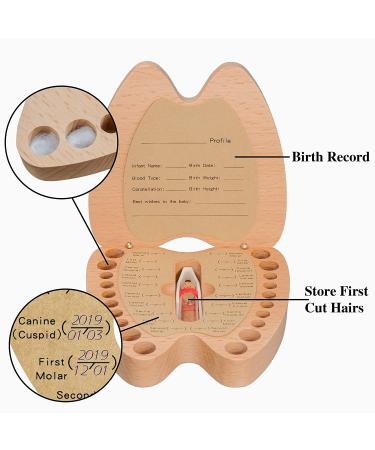 Artinova Wooden Baby Teeth Keepsake Box | Tooth Shaped Memory Box for Boys & Girls ARTA-0060 - Buy Online on GoSupps.com