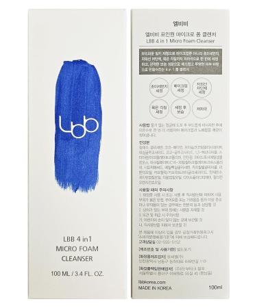 LBB 4-in-1 Micro Foam Cleanser - pH 5.5 Gentle Face Cleansing Milk & Bubble Foam - Hypoallergenic Moisturizing Anti-Aging with Tangerine Cellular Water - 3.38 fl. oz - Buy Online on GoSupps.com