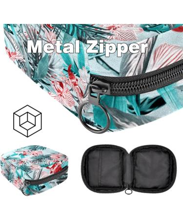 Forest Flowers Storage Bags for Women - Large Menstrual Cup Pocket Zippered Tampon & Period Inserts Organizer | Multicolored Designs - Buy Online on GoSupps.com