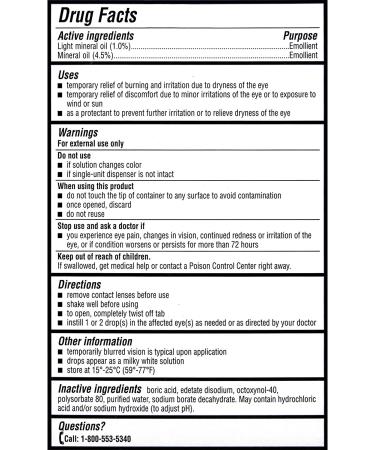 Bausch & Lomb Soothe XP Eye Drops | Preservative-Free Lubricant Relief for Dry Eyes | 30 Single Use Dispensers - 0.3 mL - Buy Online on GoSupps.com