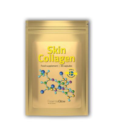 ESSENTIAGLOW 30 collagen capsules | 1 month supply | for skin & hair health | with zinc biotin and vitamin C | 30 capsules