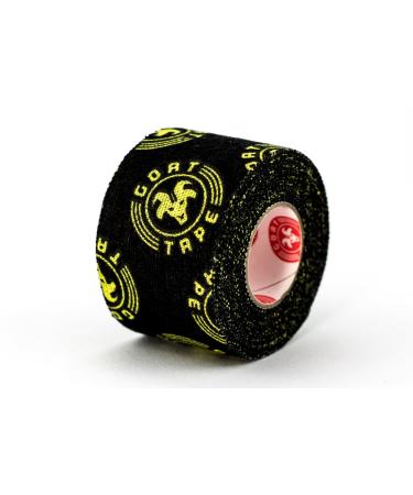 Goat Tape Scary Sticky Premium Athletic/Weightlifting Tape Black & Yellow Pack of 1