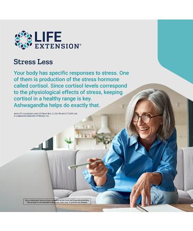 Life Extension Optimized Ashwagandha Extract - 60 Vegetarian Capsules for Stress Relief & Wellness - Buy Online on GoSupps.com