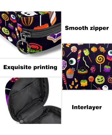 Sanitary Napkin Storage Bag - Halloween Pattern Menstrual Cup Pouch - Multicolor - Buy Online on GoSupps.com