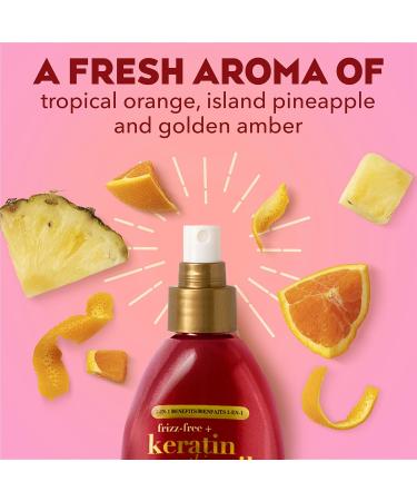 OGX Frizz-Free + Keratin Smoothing Oil Miracle Gloss Spray 5 in 1 De-frizz & Shiny Hair Argan Oil - Buy Online on GoSupps.com