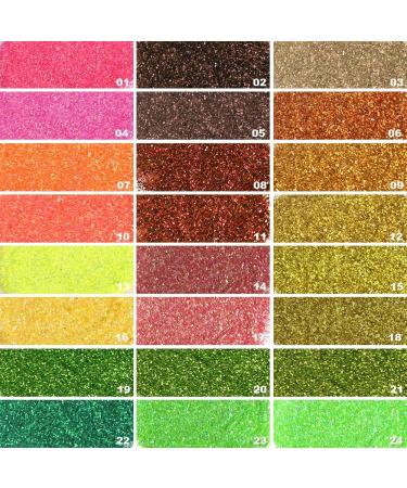 Teenitor 48 Colors Glitter Set - Fine Craft & Cosmetic Glitter for Nail, Body, Festival Makeup - Buy Online on GoSupps.com