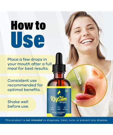 LIVORKA KeySlim Drops Dietary Liquid Support Supplement - 1 Bottle (30 Day Supply) - Buy Online on GoSupps.com