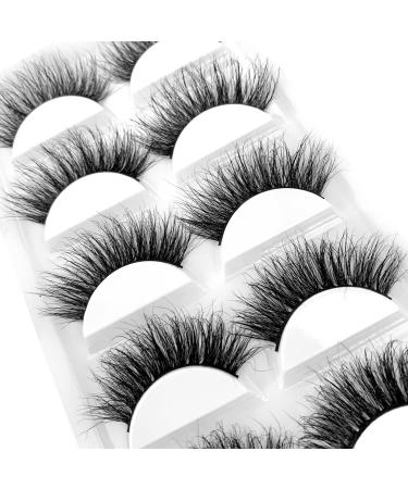 3D Mink Lashes - Dramatic Cat-Eyes Look, Natural Fluffy Volume, Long Wispy - 100% Real Siberian Mink Fur - Cruelty-Free - Reusable & Handmade - 5 Pairs (A11) - Buy Online on GoSupps.com