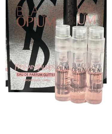 YVES SAINT LAURENT YSL Black Opium EDP Glitter Sample Women Perfume 1.2 ml / 0.04 oz - set of 3 - Buy Online on GoSupps.com