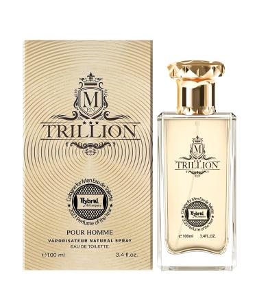 Hybrid & Company Trillion Pour Homme Eau De Toilette Natural Spray Vaporisateur 3.4FL.OZ