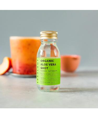 Erbology Organic Aloe Vera Juice 12 Daily Shots (2 fl oz) - Immunity Support and Detox - from Inner Leaf - Straight from Farm in Spain - Undiluted - No Added Sugar - Non-GMO - Recyclable Glass Bottle Aloe Vera 2 Fl Oz (Pack  - Buy Online on GoSupps.com