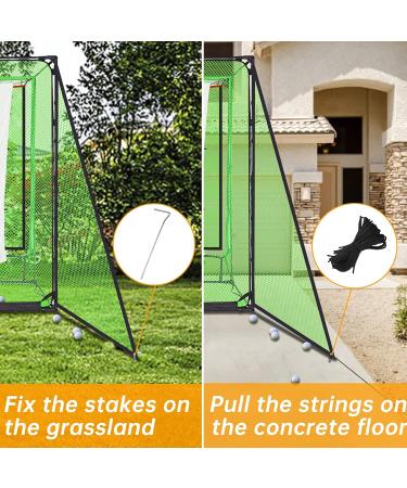 High Impact Golf Cage Netting with Target - Heavy Duty Golf Nets for Backyard Driving - 2Packs - Buy Online on GoSupps.com