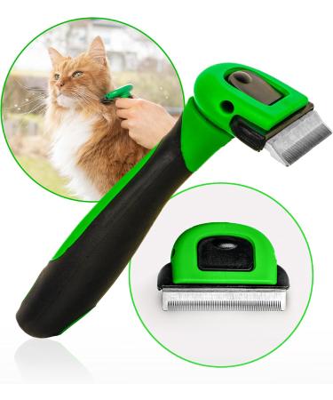 Fino Pet Cat Brush Size M - Ideal for Medium & Large Cats | Short & Long Hair Fur Care | Underproof Brush & Flea Comb Accessories - Buy Online on GoSupps.com