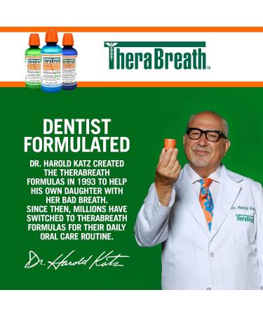 Therabreath Healthy Smile oral Rinse - sparkle Mint | Fluoride & Xylitol - Fights Cavities for 24 Hours | Certified Vegan Gluten Free & Kosher 16 ounces Anticavity - Sparkle Mint 473 ml (Pack of 1) - Buy Online on GoSupps.com