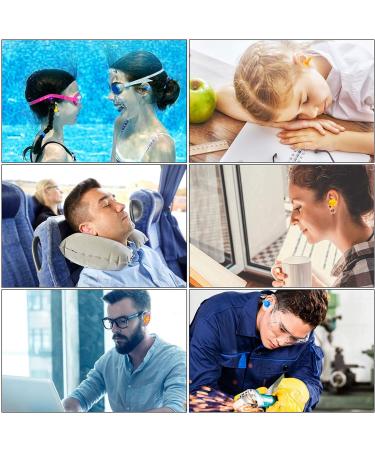 5 Pairs Soft Silicone Ear Plugs Noise Cancelling Earplugs with Case Reusable Washable Waterproof for Sleeping Swimming Study Concert Airplanes 5 Assorted Colors - Buy Online on GoSupps.com