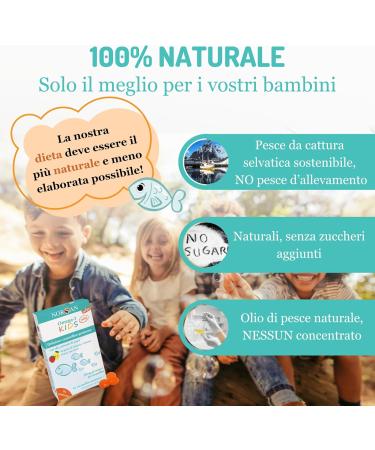 NORSAN Omega 3 KIDS Jelly 45 high dosed lozenges/omega 3 child 1.000mg per daily dose/fish oil with EPA & DHA/daily dose 2 capsule omega 3 fish oil - Buy Online on GoSupps.com