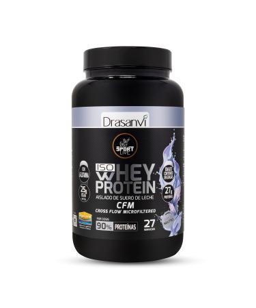 Drasanvi Sport Live Whey Protein Isolate Neutral | Protein Isolate Powder | Whey Protein Isolate | Proteins that help increase your muscle mass | 800 g Drasanvi