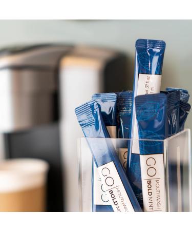 Bold Mint GO Travel Size Mouthwash Packets Individual Mini Mouthwash for Fresh Breath - Smart Single Packet Design to Reduce Travel Bottle Waste. 0.74 Fl Oz (Pack of 20) - Buy Online on GoSupps.com