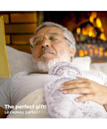 BetterDay Hot Water Bottle with Hood - 2L Natural Rubber Cover Soft & Fluffy Pink - British Standard 1970:2012 | Perfect for Warmth & Comfort International Shipping Available - Buy Online on GoSupps.com