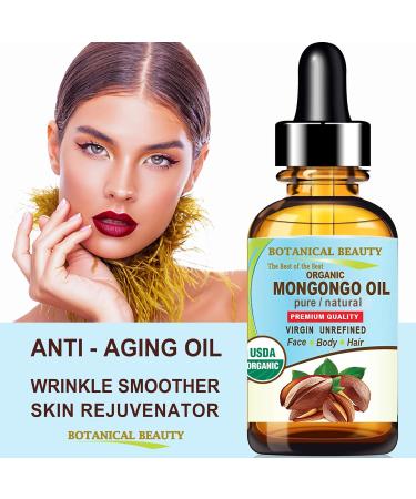 Botanical Beauty Organic MONGONGO OIL Manketti Seed Oil 100% Pure Natural Virgin Unrefined Cold-Pressed Carrier Oil for Face Skin Body Hair Lip Nails Rich in Vitamin E (0.5 Fl Oz 15 ml) - Buy Online on GoSupps.com