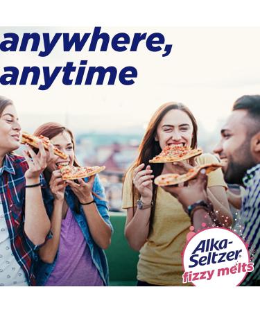 Alka-Seltzer Fizzy Melts, Dissolve on Tongue, No Water Needed, On-The-Go Dietary Supplement Antacid Tablets, for Relief of Occasional Heartburn and Acid Indigestion*, Berry Flavor, 16ct Mixed Berry - Buy Online on GoSupps.com