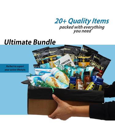 Ultra Protein Bundle: High-Protein Snacks Box - Perfect Hampers for Gym - Goers and Fitness Enthusiasts - Includes Protein Bars Shakes and Handpicked Snack Selection - Buy Online on GoSupps.com