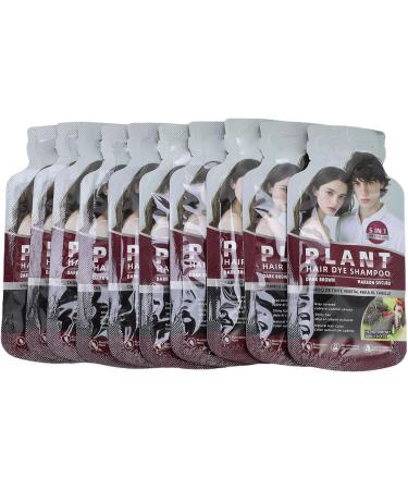  LUCKDANO Gentle Dark Brown Dye Hair Non-Damage Shampoo for Gray Hair Coverage 30ml - Buy Online on GoSupps.com