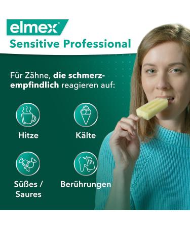 Elmex Sensitive Professional Gentle White Toothpaste 75ml - Instant Pain Relief & Discoloration Removal - Medical Tooth Cleaning - Buy Online on GoSupps.com
