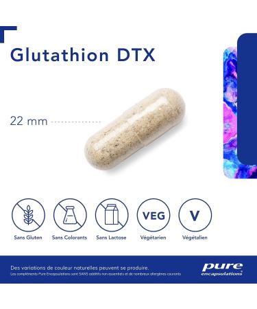 Pure Encapsulations - Glutathione DTX 250mg - 60 Vegan Capsules - Buy Online on GoSupps.com