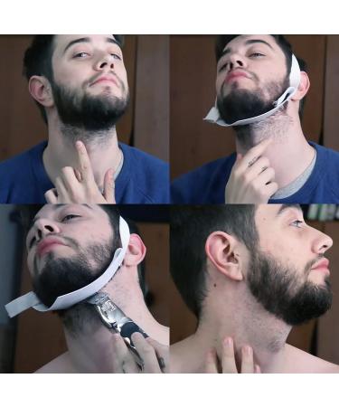 Aberlite FlexShaper - Hands-Free Beard Shaper & Neckline Guide in White - Ultimate Beard Shaping Template for Precise Trimming - Lineup Stencil Kit - Buy Online on GoSupps.com
