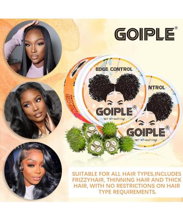 Strong Hold Non-Greasy Citrus Scent Edge Control Wax for Black Women - No Flaking, No White Residue - Afro Hair Gel - Buy Online on GoSupps.com