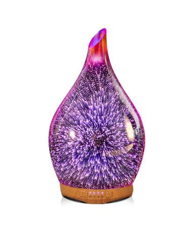 Porseme 280ml aroma diffuser humidifier hand blister 3D ultrasound humidifier quiet 7 color-changing LEDs cool manure with timer space humidifier BPA free decoration for apartment yoga spa 280ml G2-280ml rose gold aladdin vase - Buy Online on GoSupps.com
