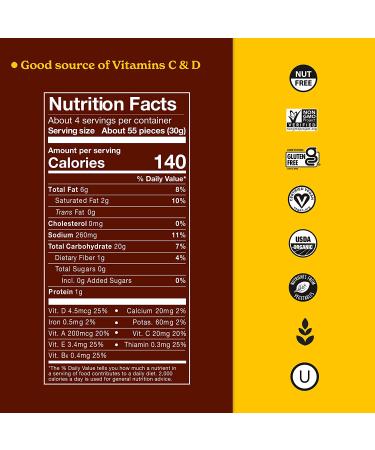 Made Good Cheddar Star Puffed Crackers | Gluten Free & USDA Organic | 6 Bags (4.26 oz Each) | Contains One Full Serving of Vegetables | Nut & Allergen Free Snacks - Buy Online on GoSupps.com