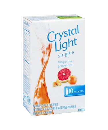 Crystal Light Singles Tangerine Grapefruit 40g - 10 Servings from Canada - Pack of 10 Grapefruit Sachets - 0.14oz Each - Buy Online on GoSupps.com