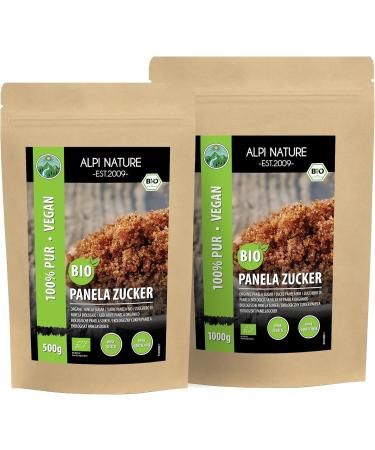 Organic Panela sugar (1kg 2.2lb) brown sugar raw and 100% natural whole cane sugar without additives - Buy Online on GoSupps.com