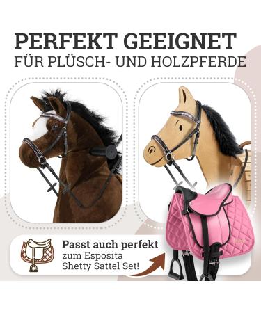 Esposita Bitless Bridle for Wooden Horses - Large Pink | International Shipping Available - Buy Online on GoSupps.com