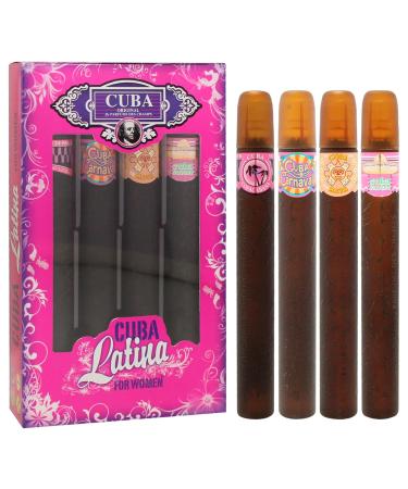 Cuba Cuba Latino Collection Women 4 Pc Gift Set 1.17oz Cuba Copacabana EDP Spray 1.17oz Cuba Maya EDP Spray 1.17oz Cuba Carnaval EDP Spray 1.17oz (Cha-2549) - Buy Online on GoSupps.com