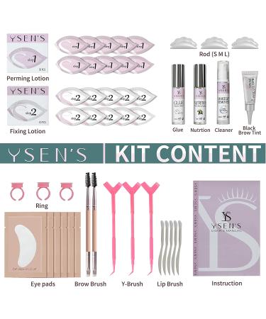 Ysens 3 in 1 Lash Lift Kit - Complete Eyebrow and Eyelash Perm Dye Kit for Salon & Home DIY - Buy Online on GoSupps.com