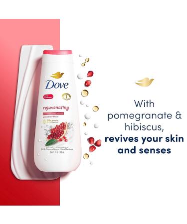Dove Rejuvenating Pomegranate & Hibiscus Body Wash - 20 oz, Gentle Skin Cleanser with 24hr Renewing MicroMoisture - Buy Online on GoSupps.com