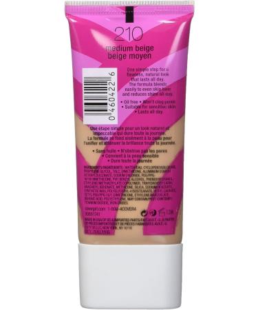 COVERGIRL Ready Set Gorgeous Foundation Medium Beige 210 - 1 oz - Buy Online on GoSupps.com