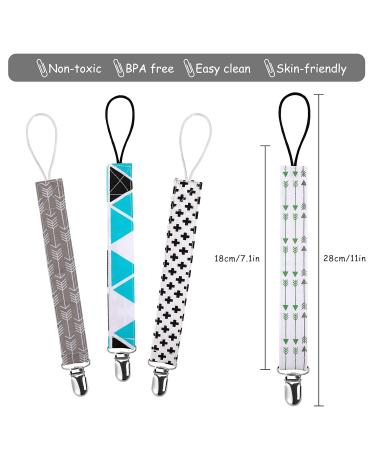 Buy Cotton Pacifier Chains for Newborns - 4 Pack Baby Pacifier Band for Girls & Boys - Buy Online on GoSupps.com