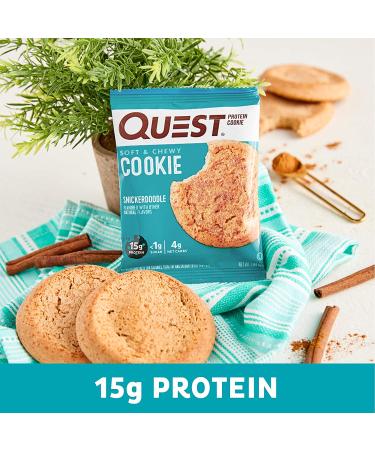 Quest Nutrition Snickerdoodle Cookies 4ct - Delicious and Protein-Packed Snacks - Buy Online on GoSupps.com