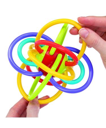Nuby Lots A Loops Sensory Teether Toy and Rattle - Multicolor | Baby & Toddler 3M - Buy Online on GoSupps.com