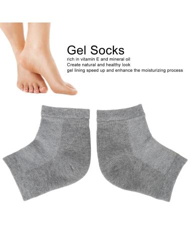 Heel Socks Natural Look Soft Heel Socks Vitamin E Nourishing Heel Gray - Buy Online on GoSupps.com