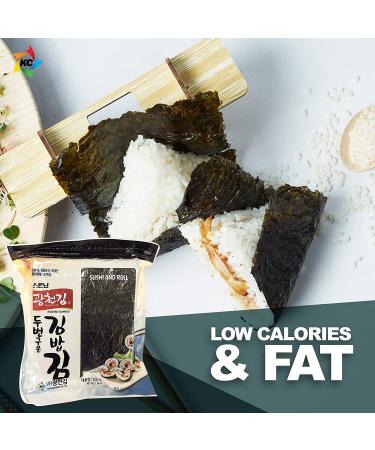 Kwangcheonkim Sushi Nori Seaweed Sheets 100 Full Size Roasted Rolls 200g - Yaki Resealable Bag - Buy Online on GoSupps.com